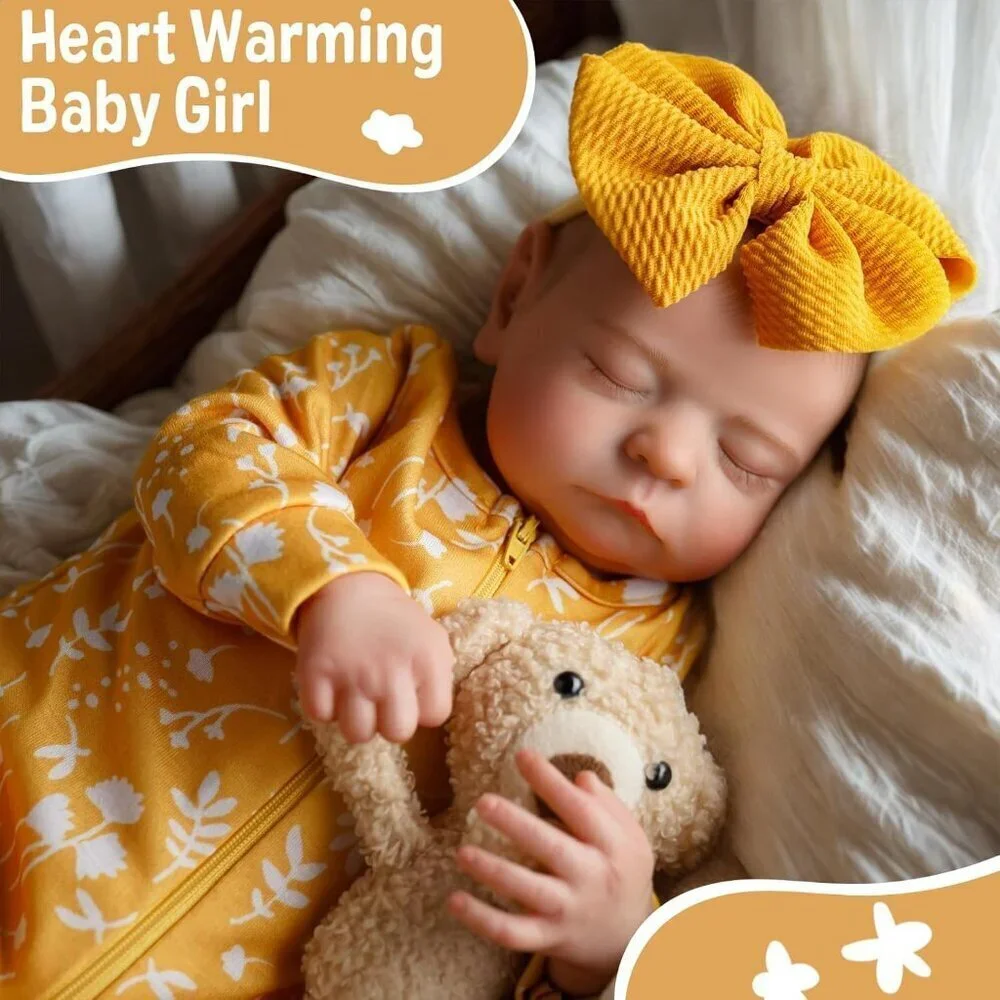 🆕20inch Full Body Silicone Vinyl Newborn Baby Poseable Limbs Levi Knit Girl
